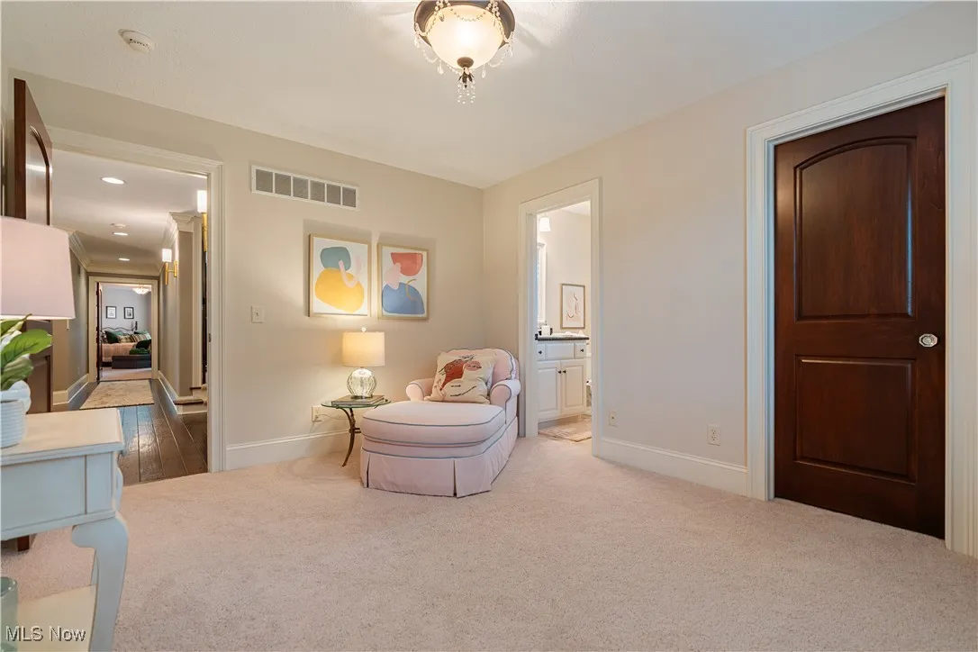 Bedroom 4 featuring light carpet