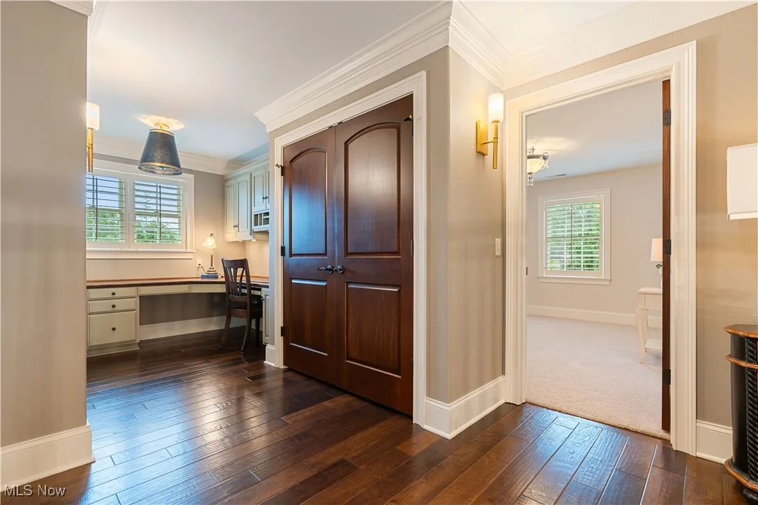 Built in desk area on 2nd floor