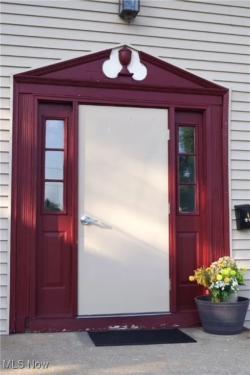 Doorway to property