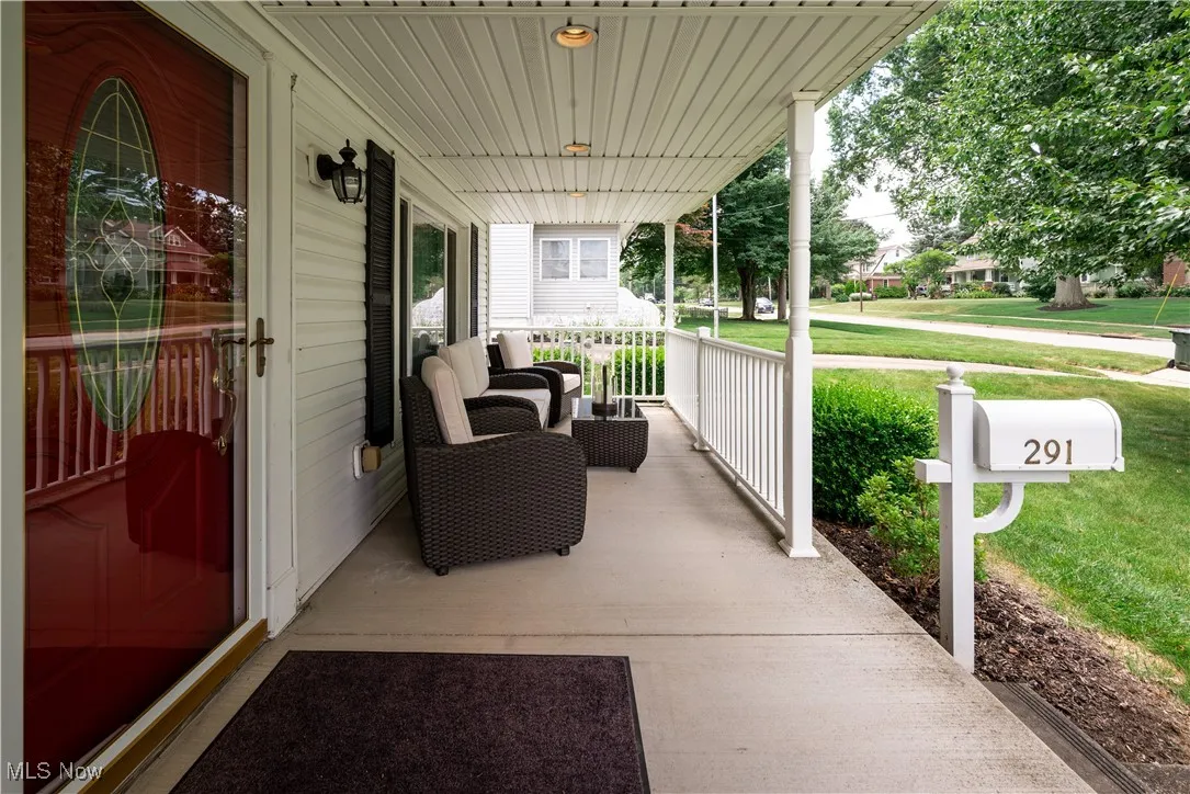 Covered front porch