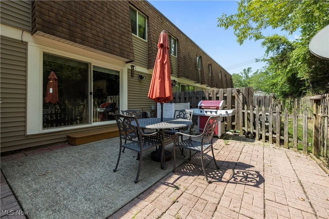 View of patio / terrace featuring grilling area and outdoor dining area