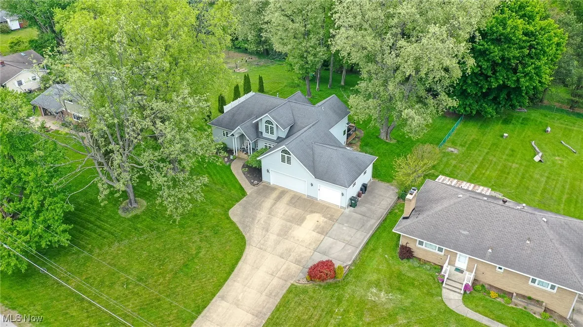 View from above of property