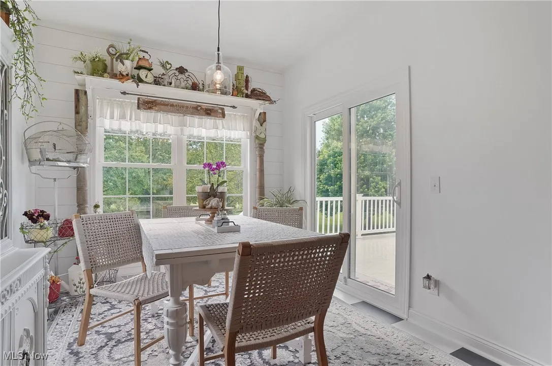View of dining space