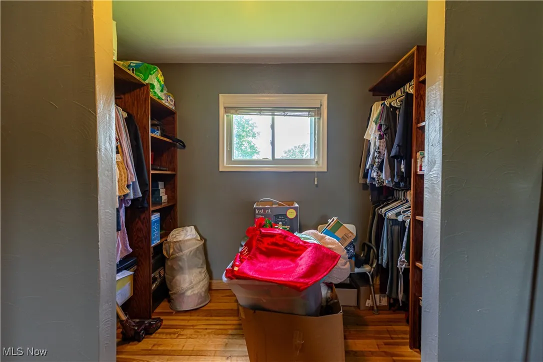 Walk in closet featuring hardwood / wood-style floors