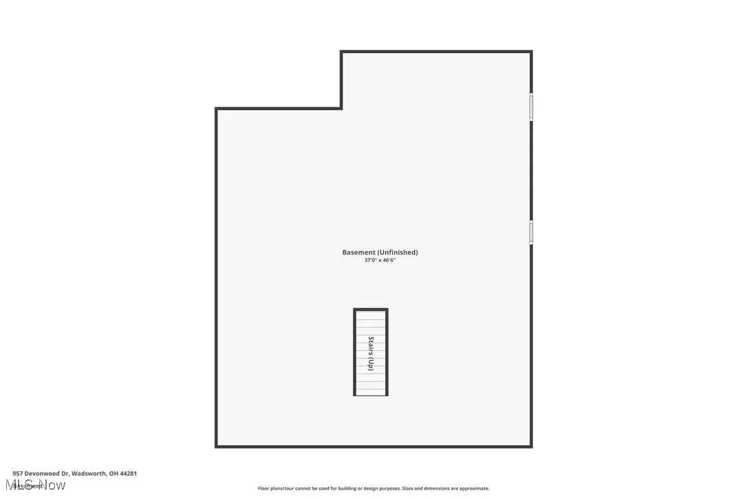 Lower level floor plan
