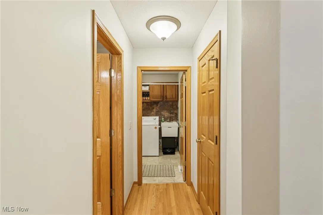 Hallway to laundry room