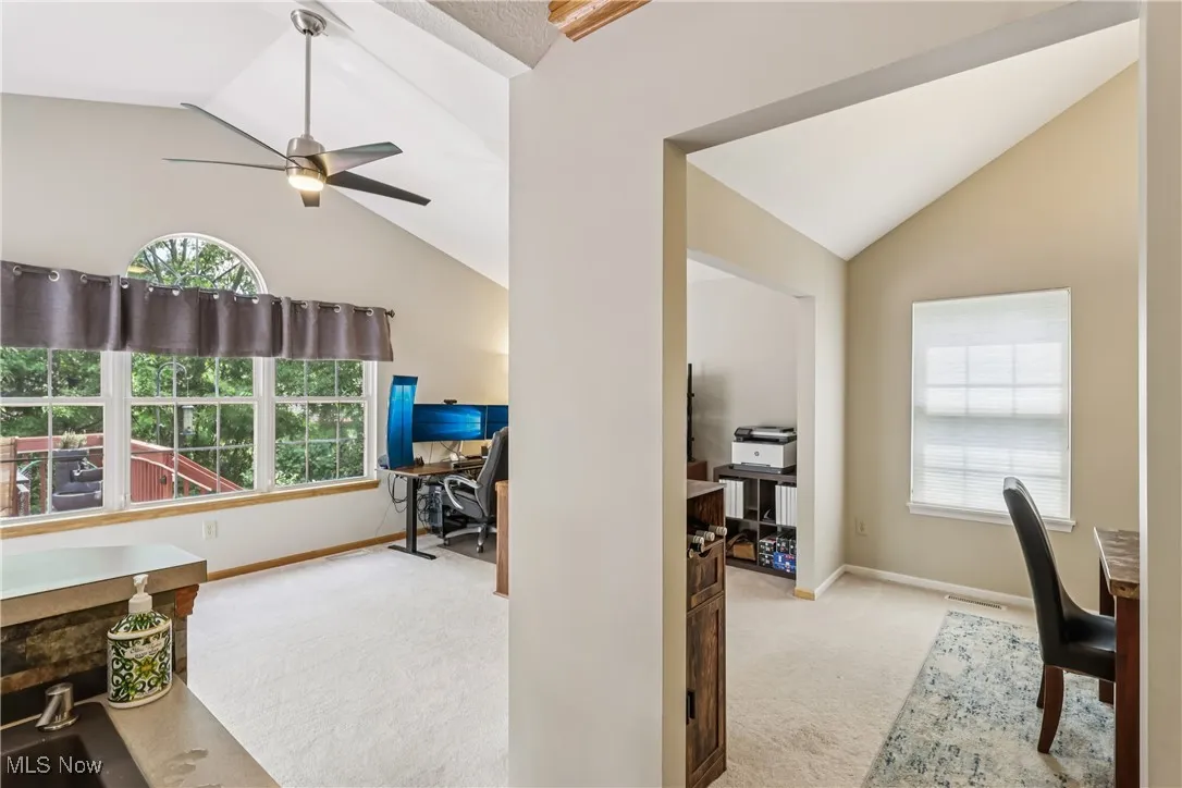 View of sunroom from the kitchen