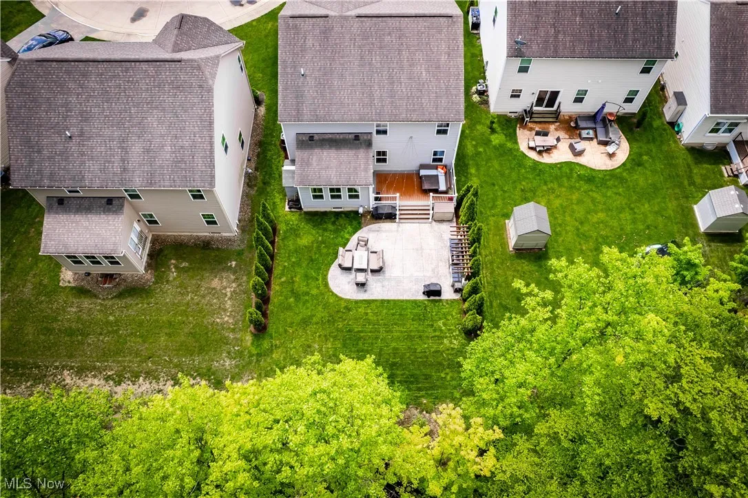 Aerial view of property and surrounding area