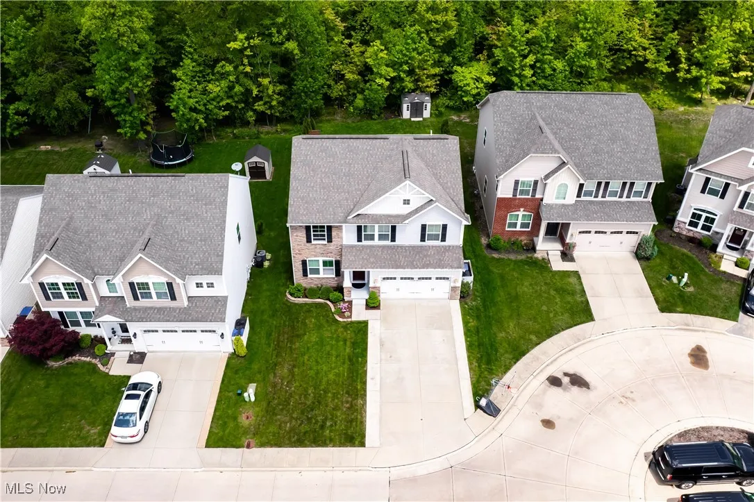 Aerial view of property and surrounding area