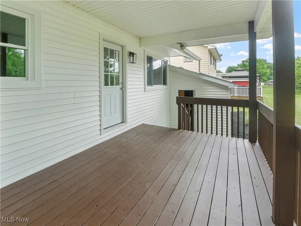 View of deck