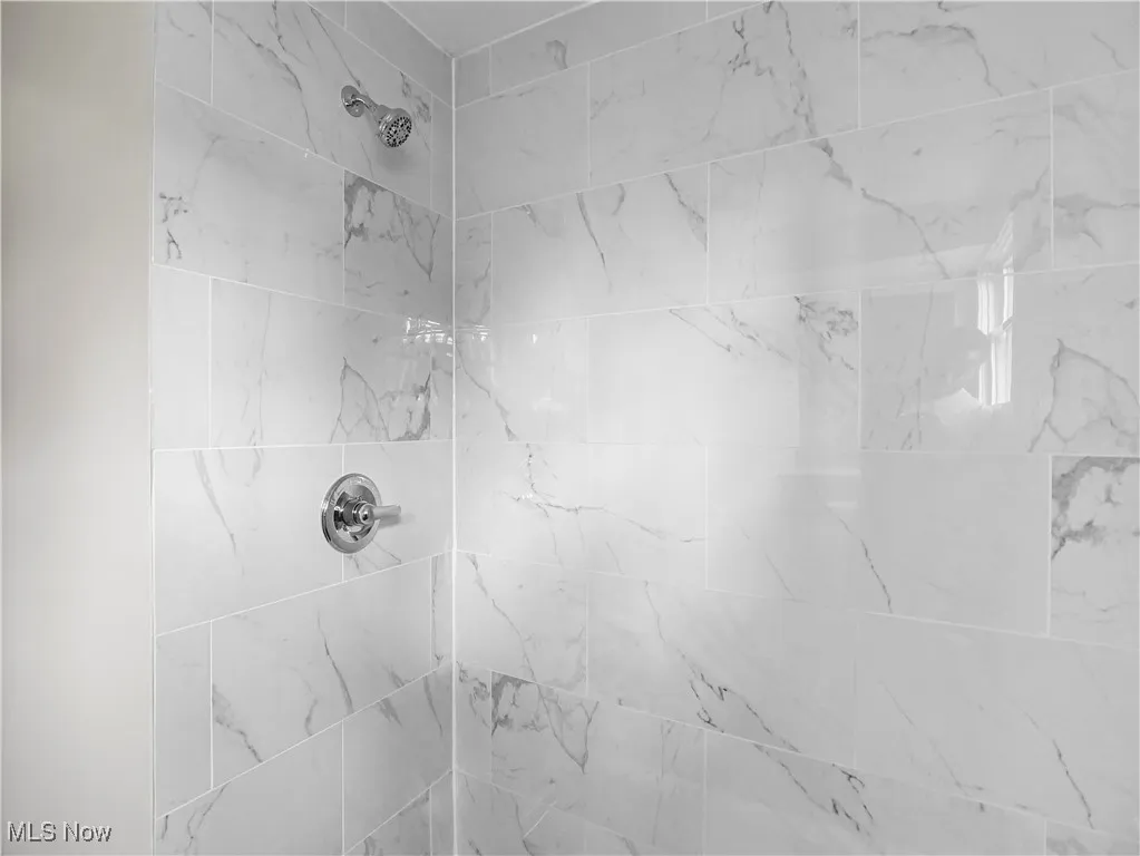 Full bathroom with a tile shower
