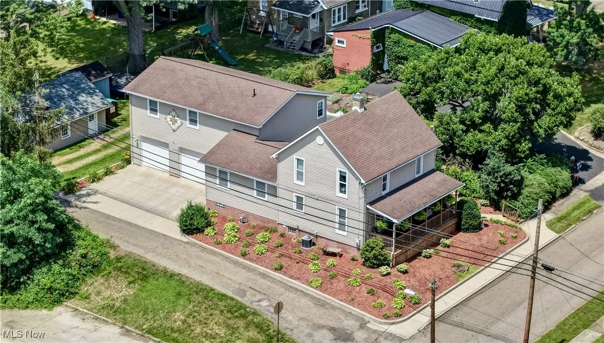 View from above of property