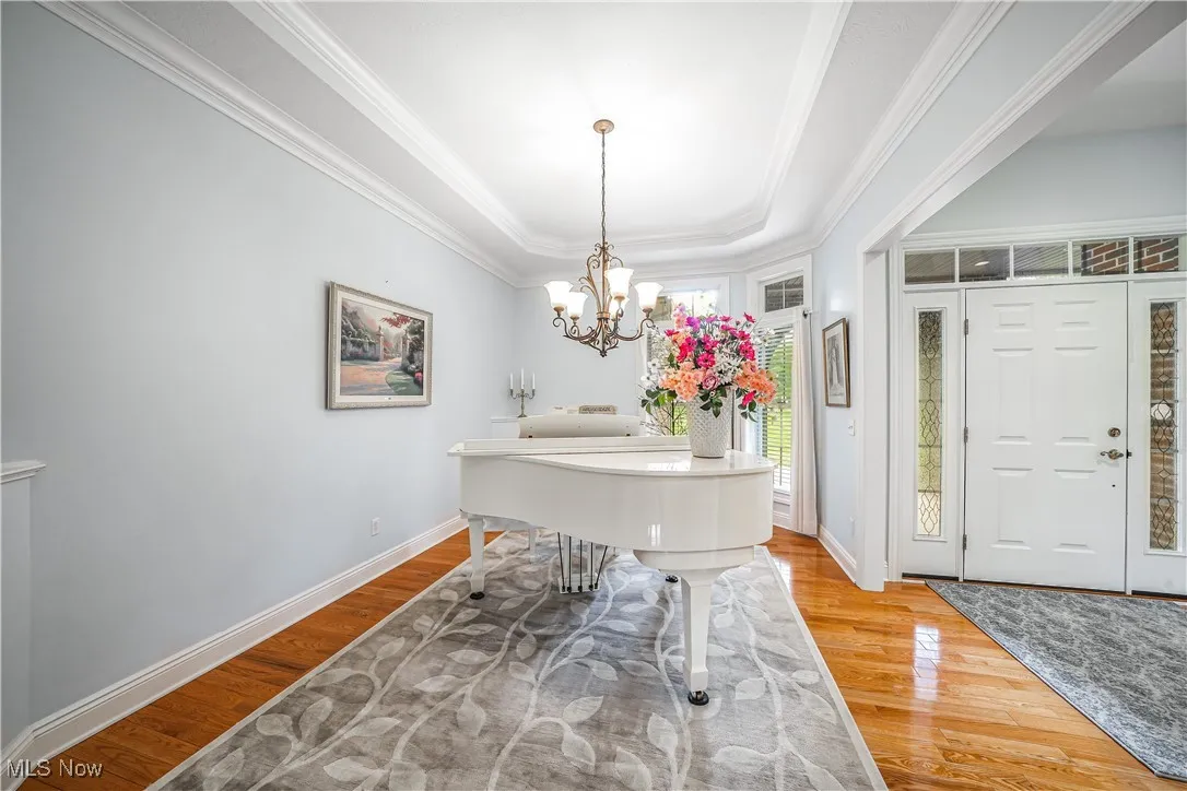 Formal Dining Room is currently being used as a music room