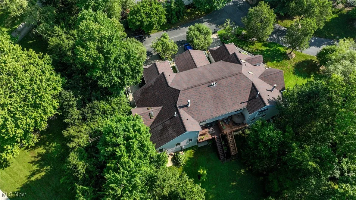 View from above of property