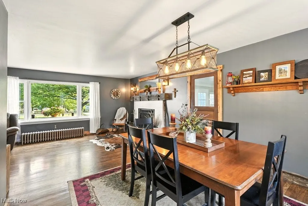 Dining Room with View of Living Room