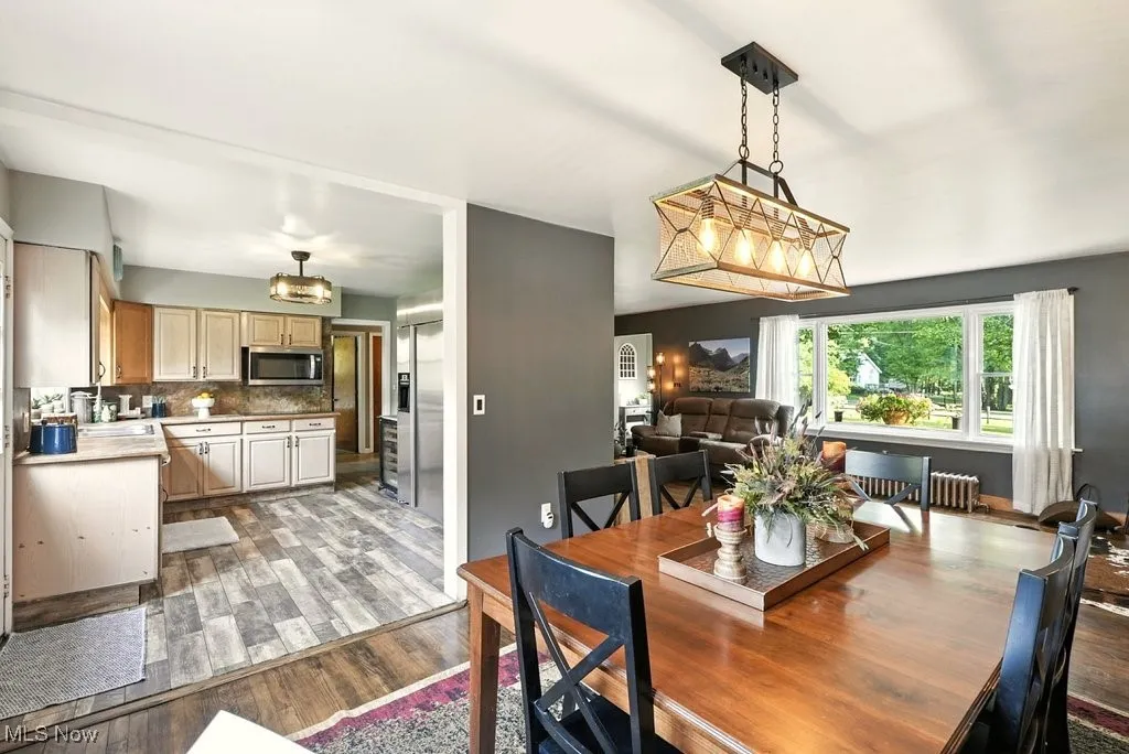 Dining Room with View of Kitchen and Living Room
