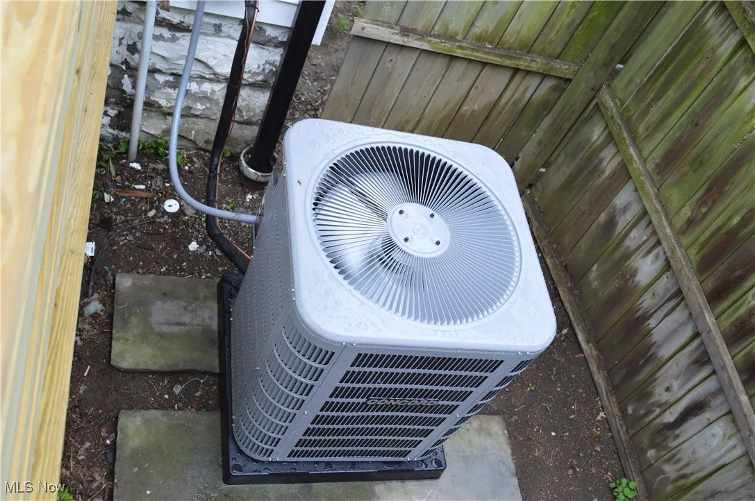 Exterior view of a central AC unit