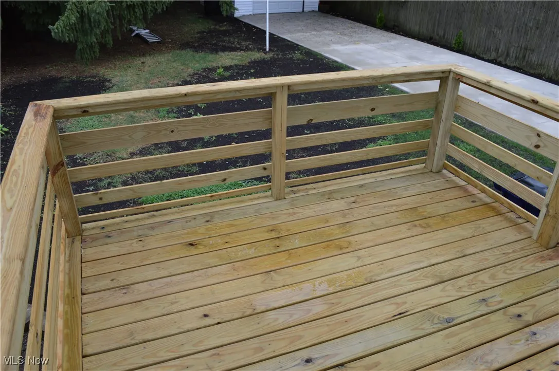 View of deck