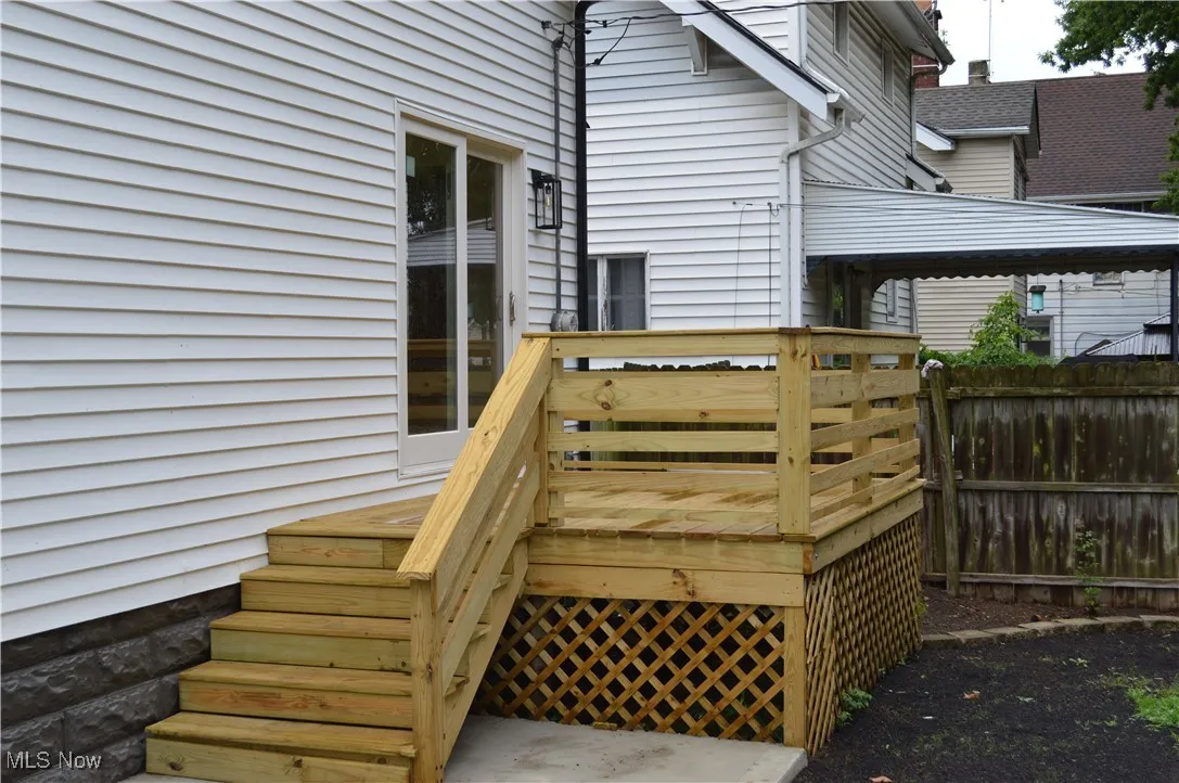 View of wooden terrace