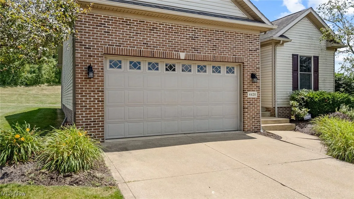 Garage with driveway