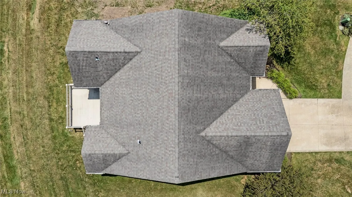 View from above of property