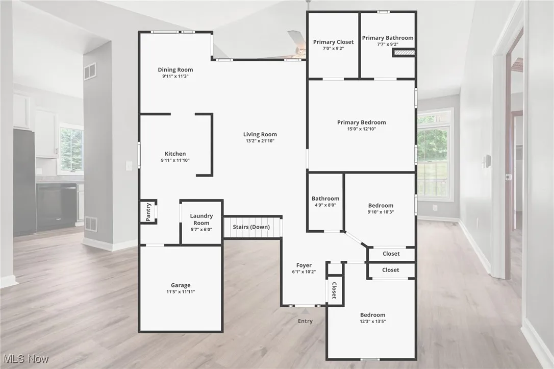 View of room layout