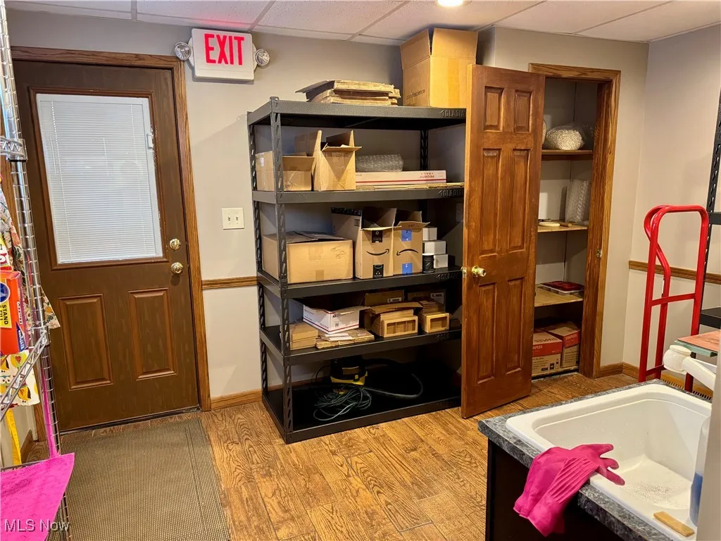 View of storage room