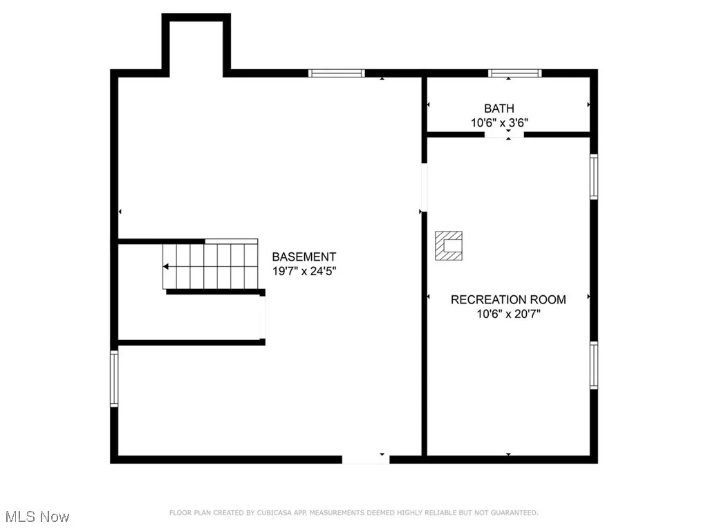 View of room layout