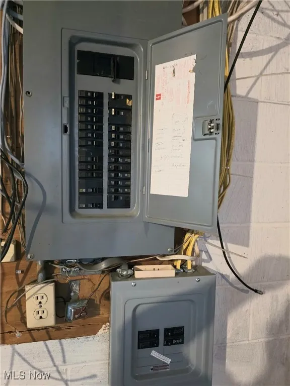 Utility room with electric panel