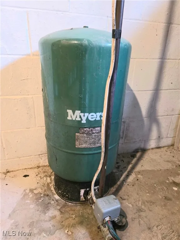 Basement view of well