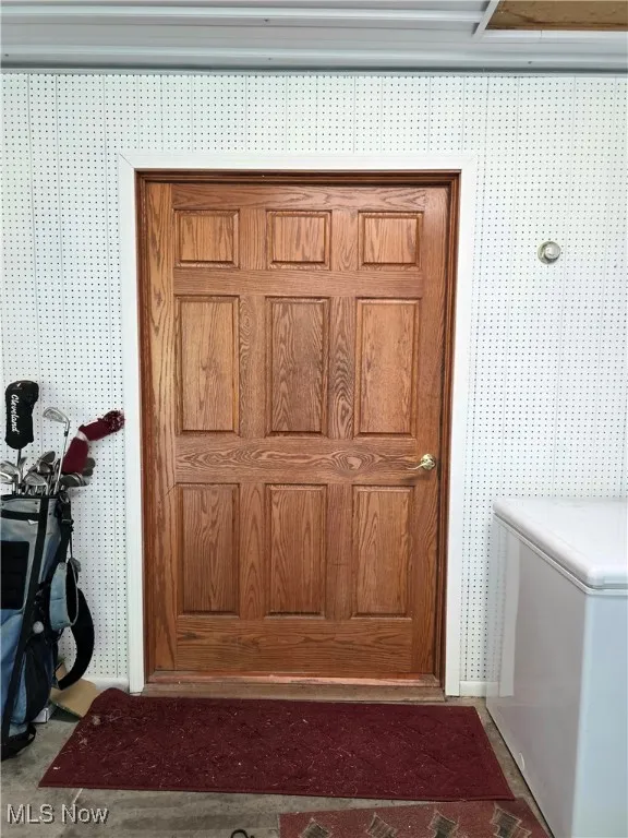 Entrance to property from the garage