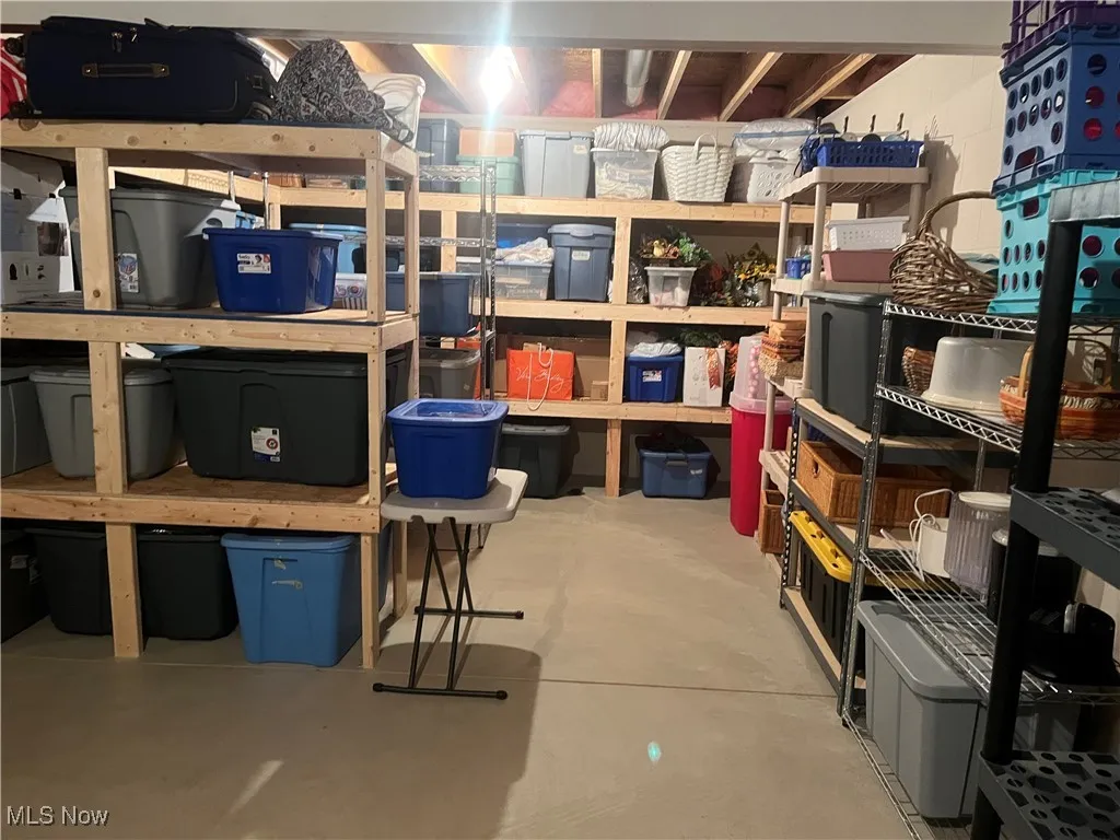View of storage area