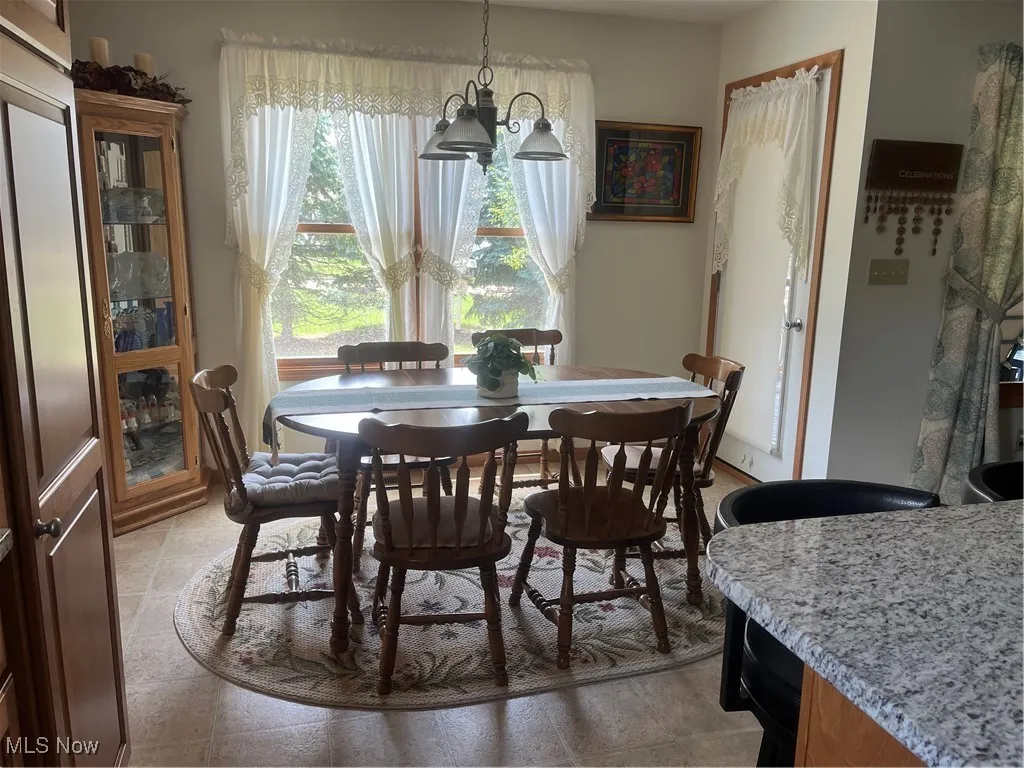 View of dining room