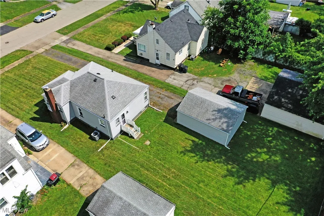 View from above of property