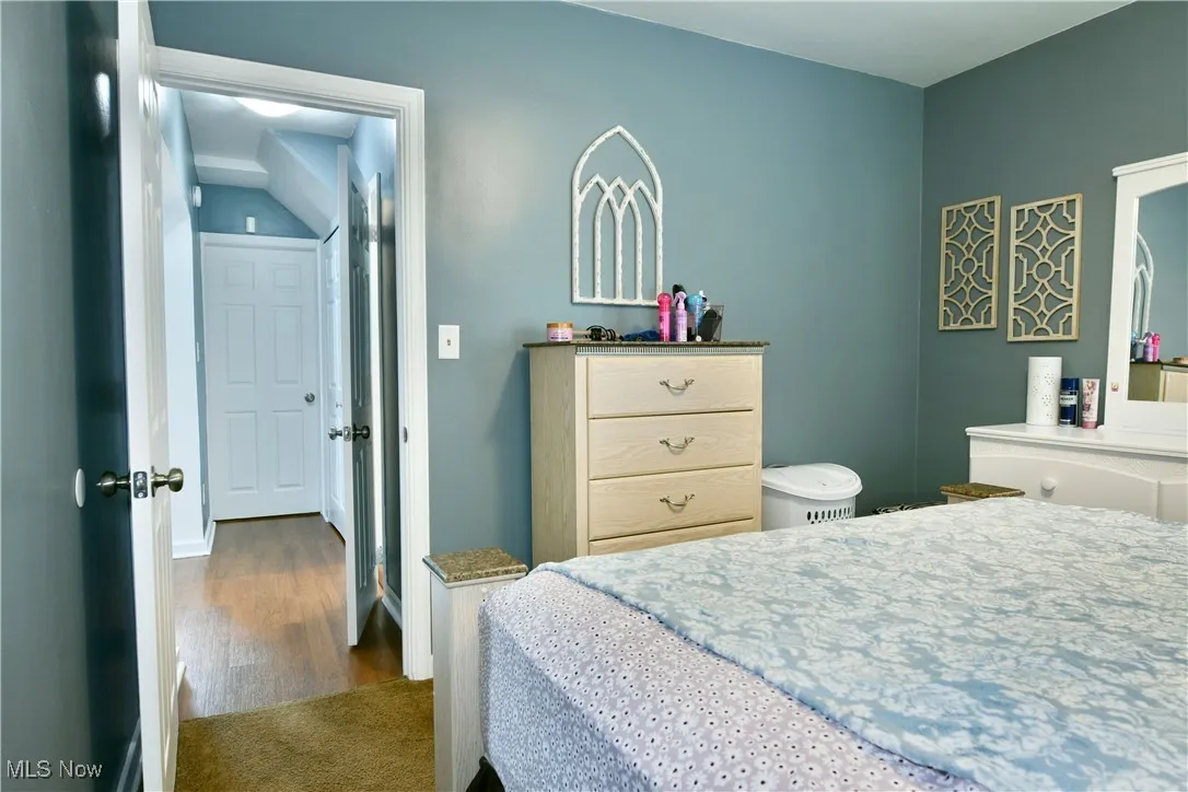 Bedroom featuring wood finished floors