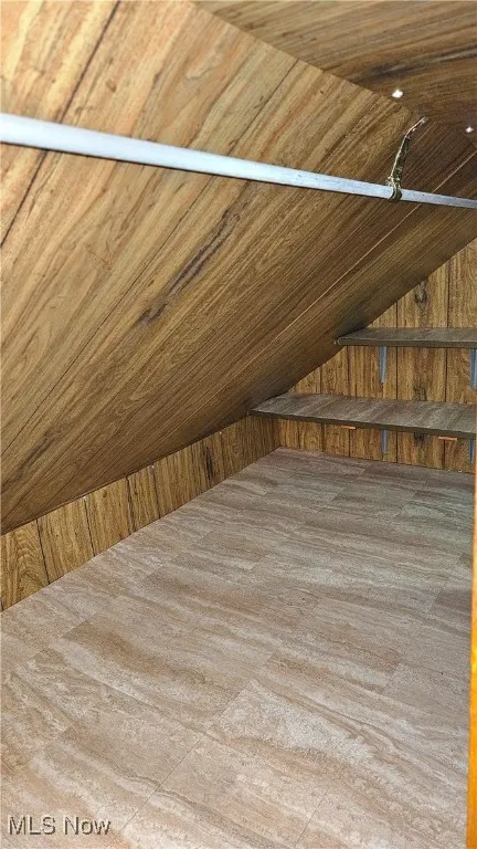 View of unfinished attic