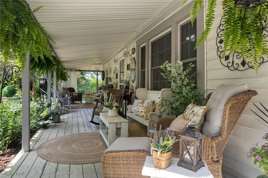 View of wooden porch