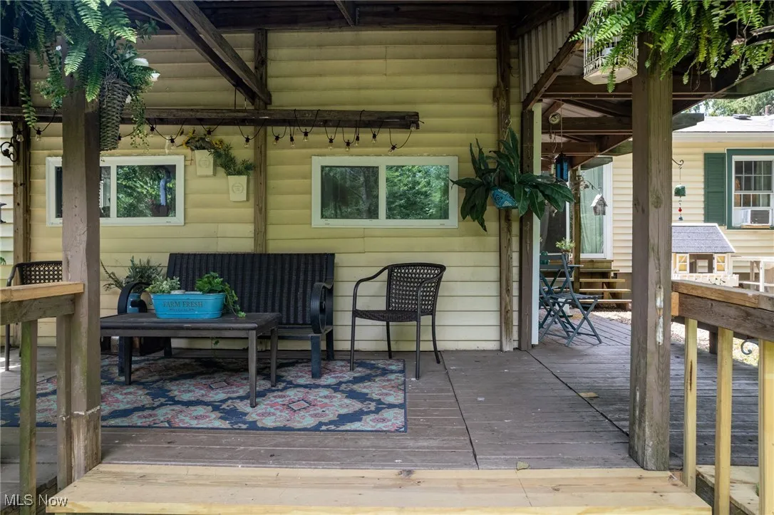 View of wooden terrace