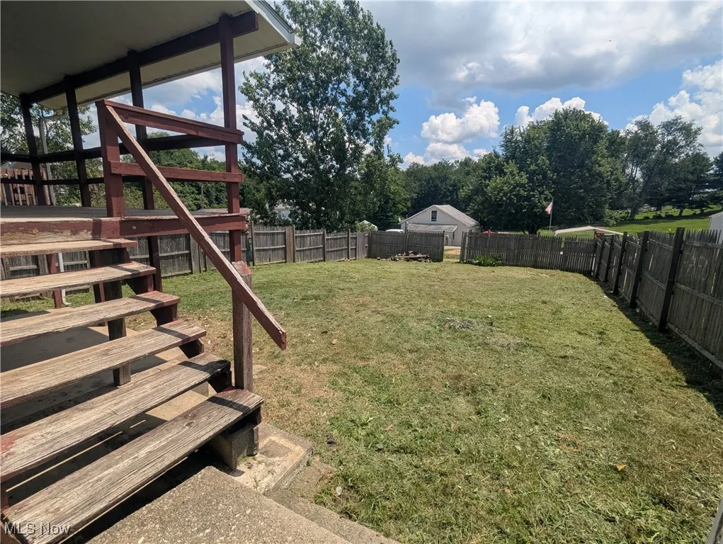Fenced in yard