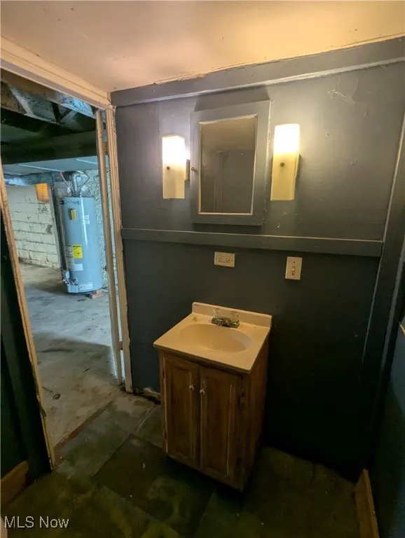 Half Bath in basement. Has toilet and sink.