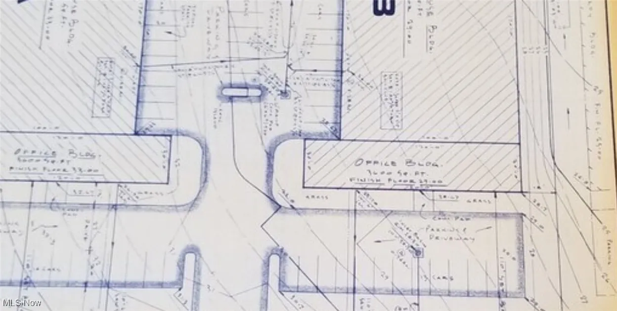 Map showing property parcels
