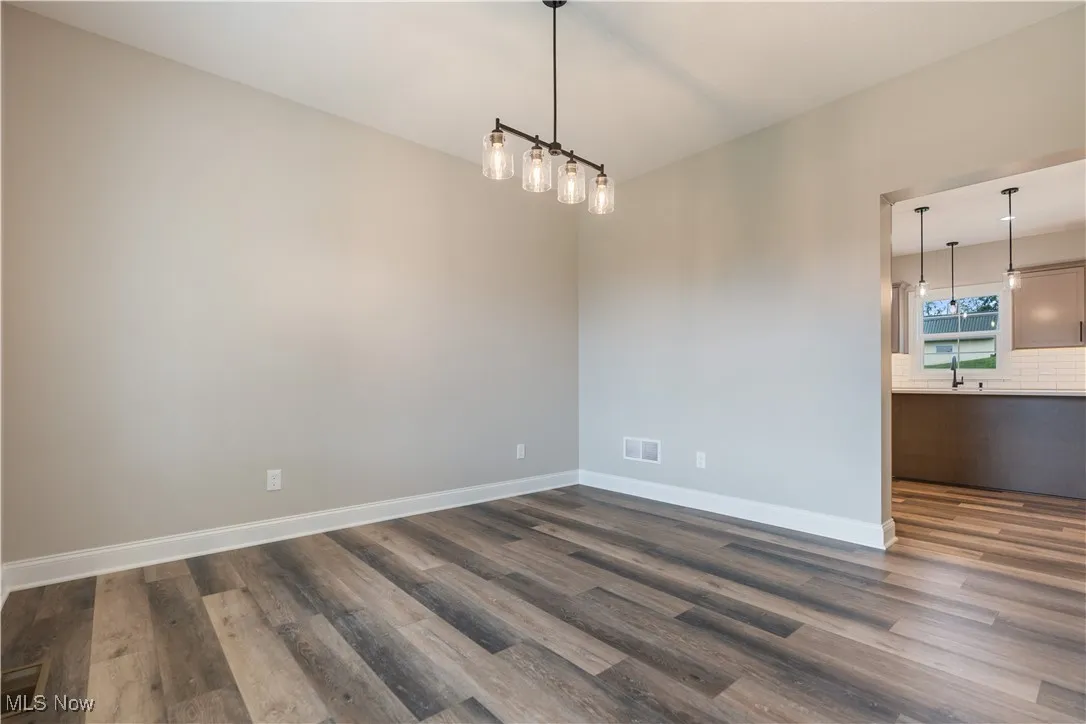 Dining room right off the kitchen