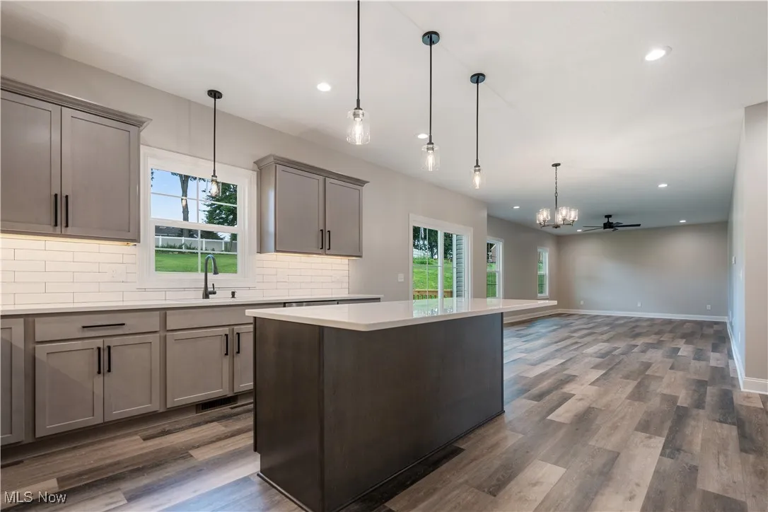 Kitchen open to great room