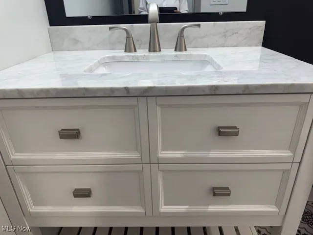 Bathroom view of vanity