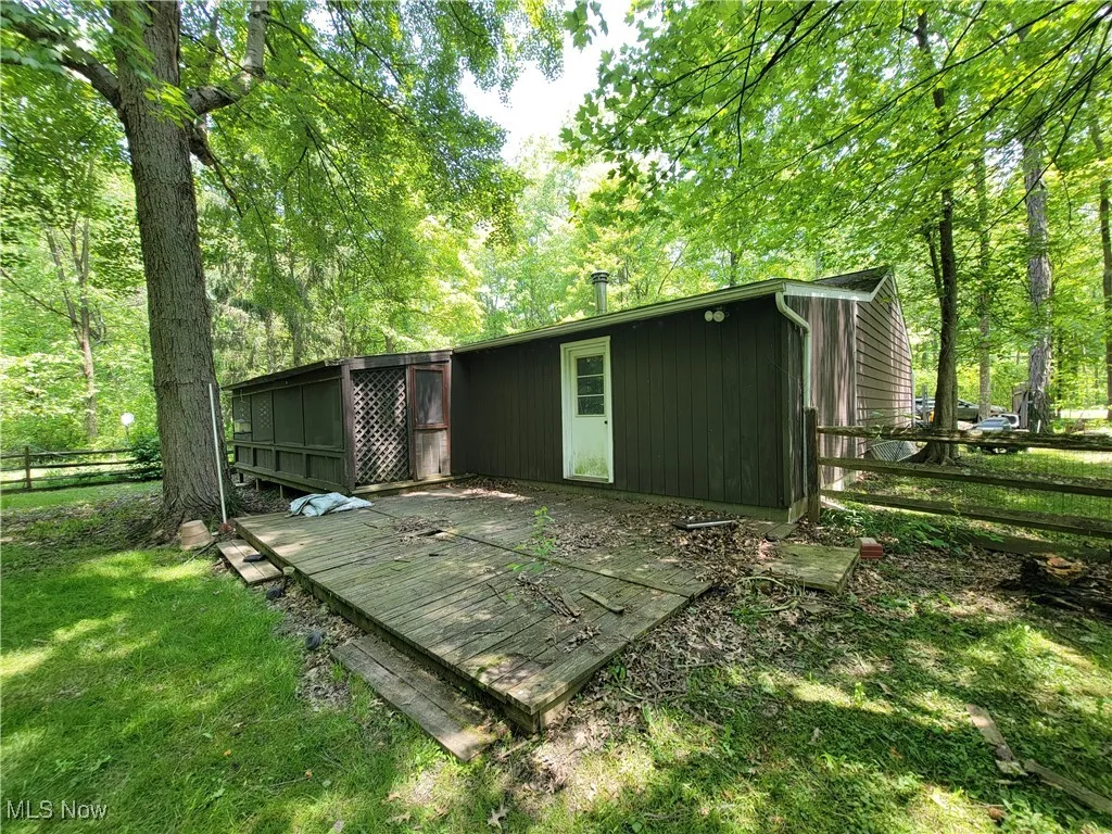 Rear view of house