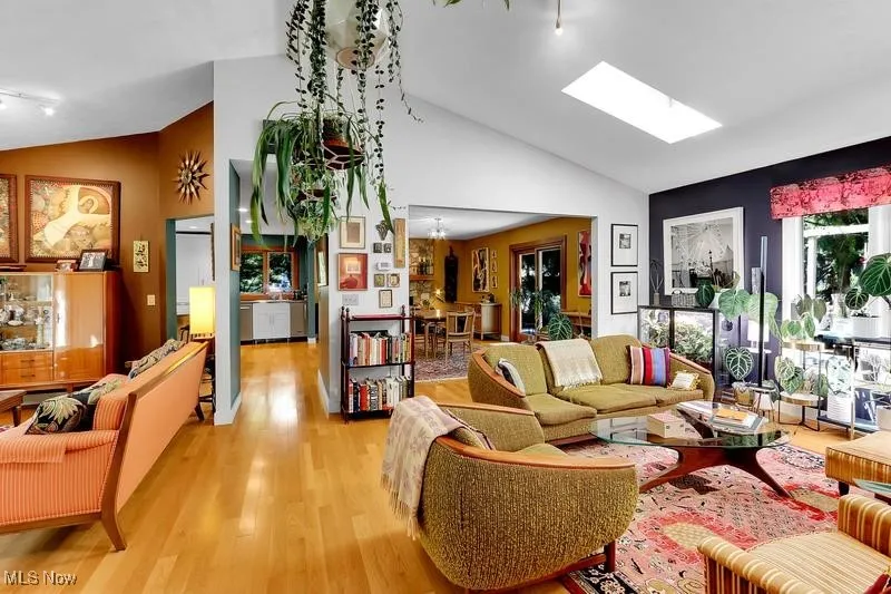 View from the living room toward the kitchen & dining room.