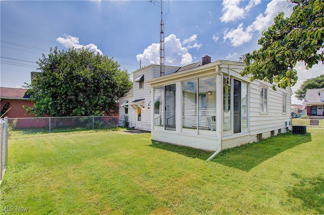 Fully fenced-in back yard.
