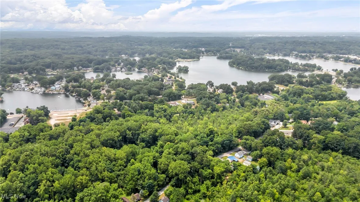 Bird's eye view of a large body of water