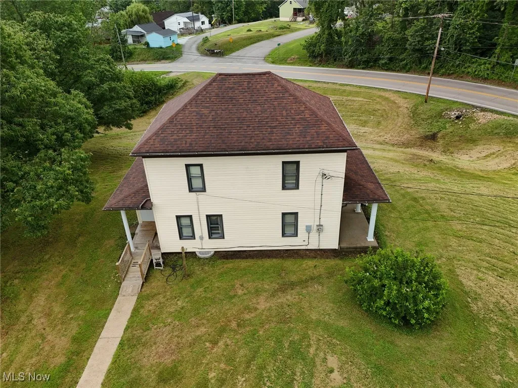View from above of property