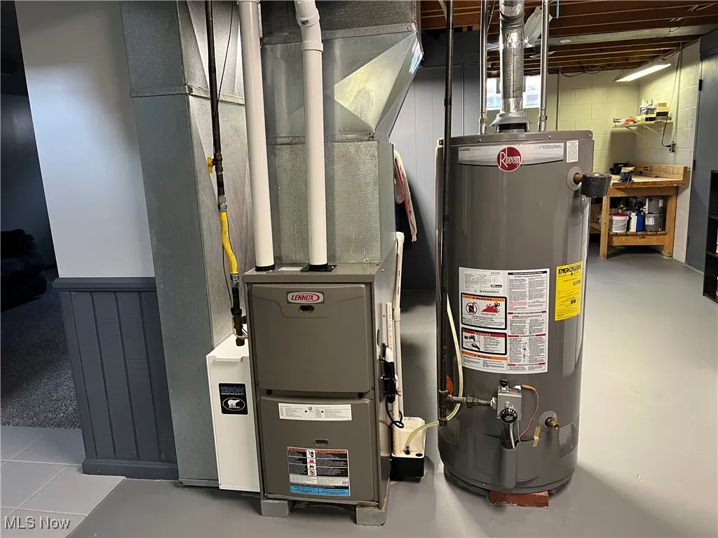 Utilities with water heater